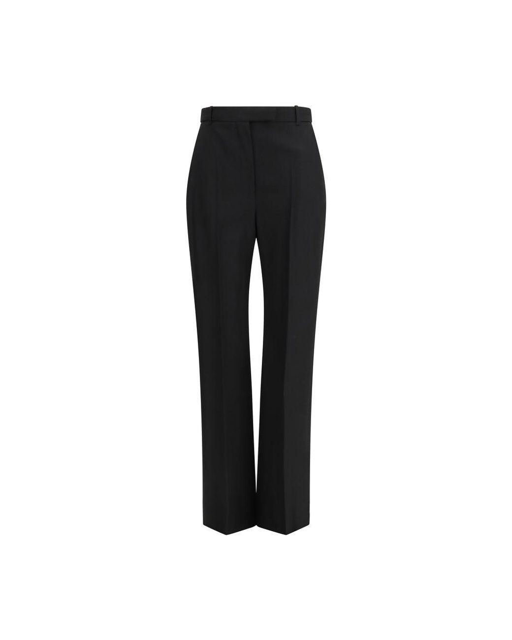 McQueen Black Cotton Dress Pants