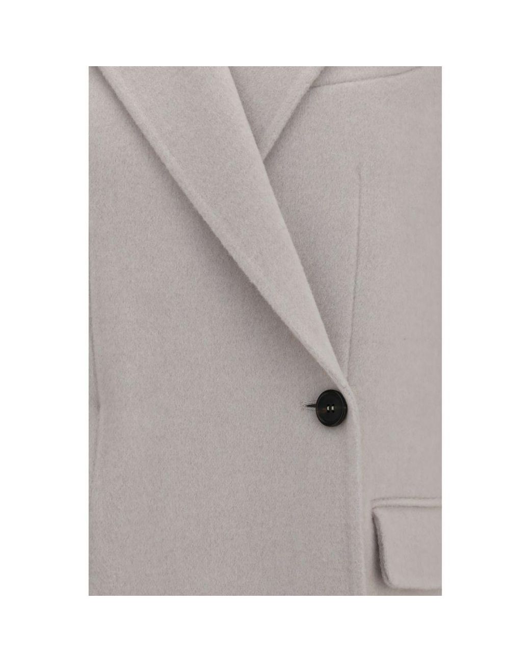 Brunello Cucinelli Gray White Wool Oves Aries Full