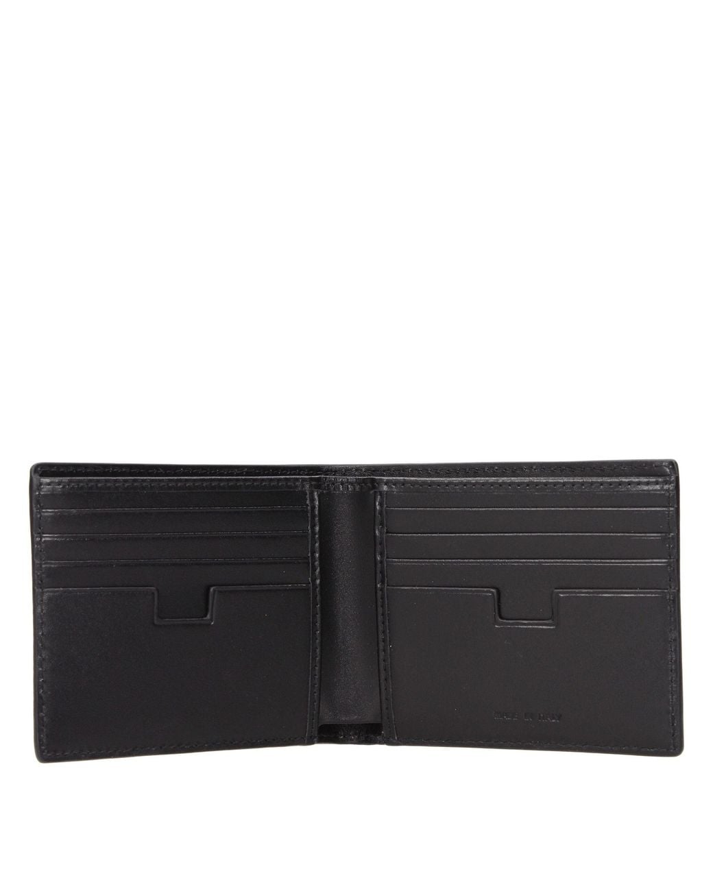 Testoni Black Leather Wallet for men