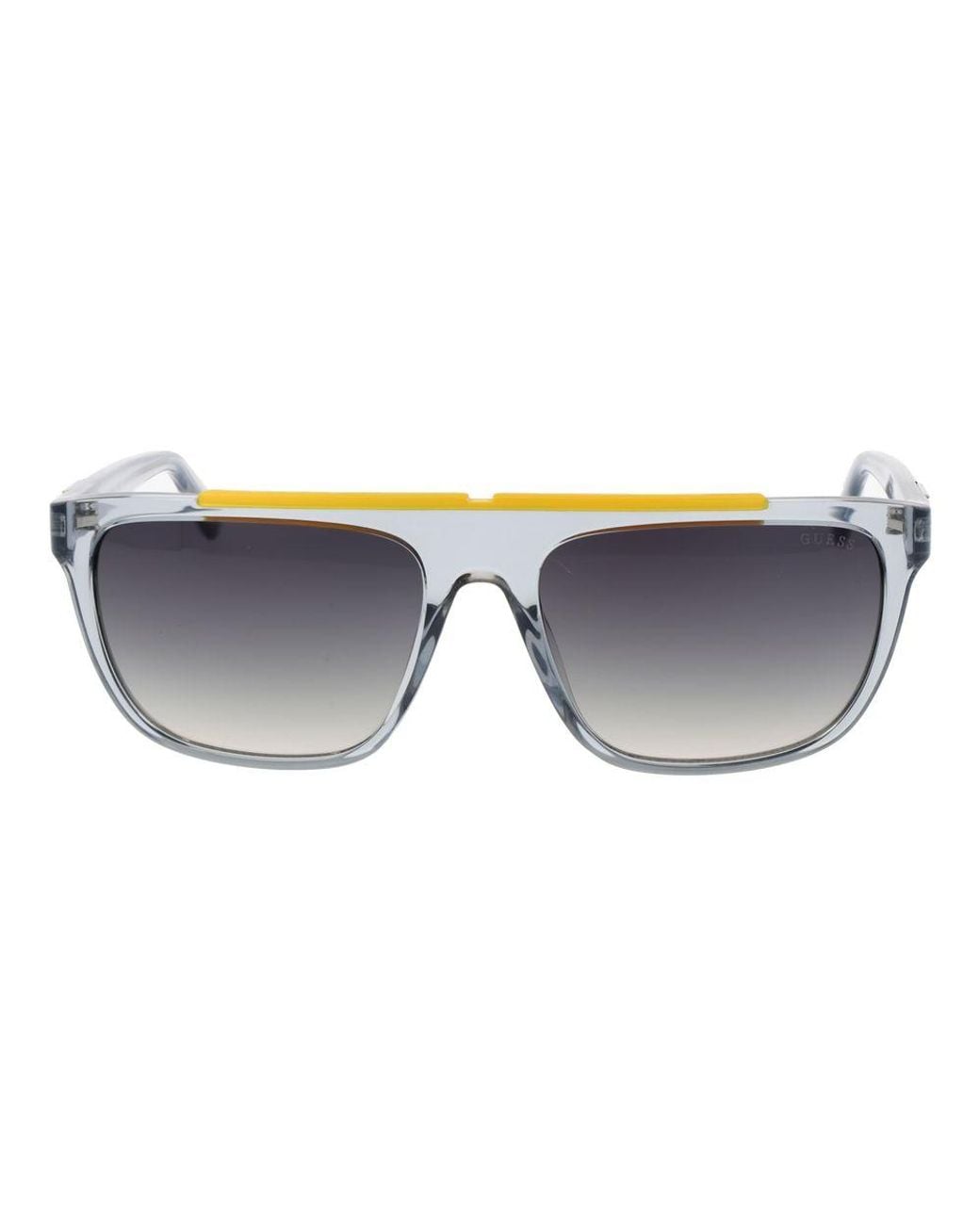 Guess Blue Gray Stainless Steel Sunglasses for men