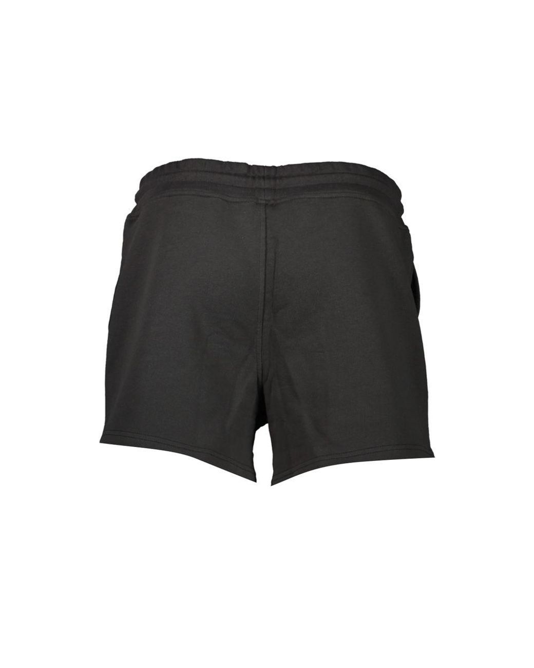 K-Way Black Drawstring Waist Casual Shorts