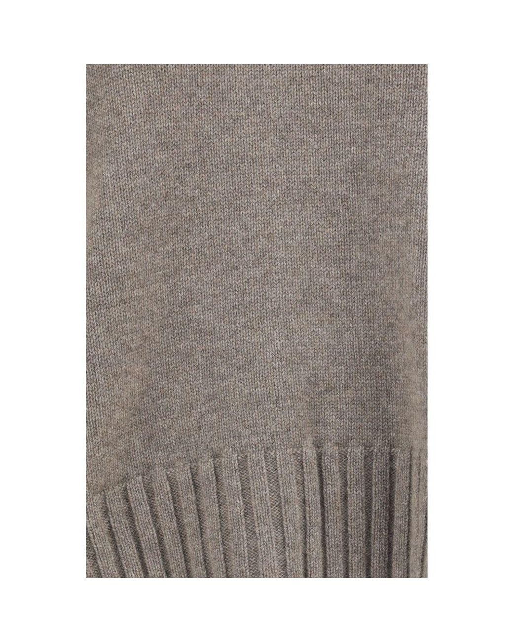 Malo Gray Beige Cashmere Sweater