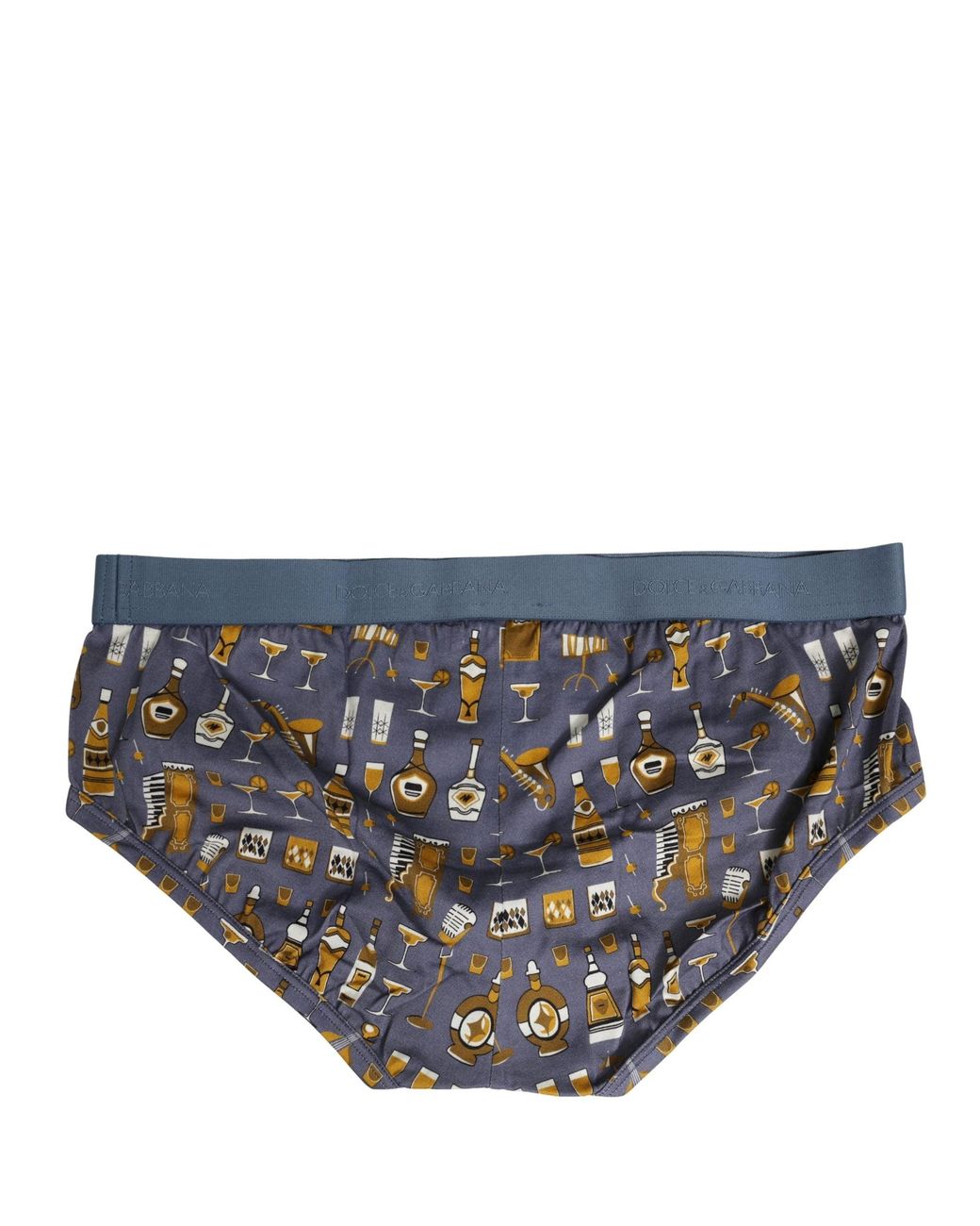 Dolce & Gabbana Gray Jazz Cocktail Brando Brief Underwear for men