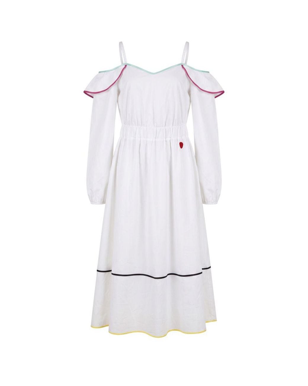 Trussardi White Cotton Dress