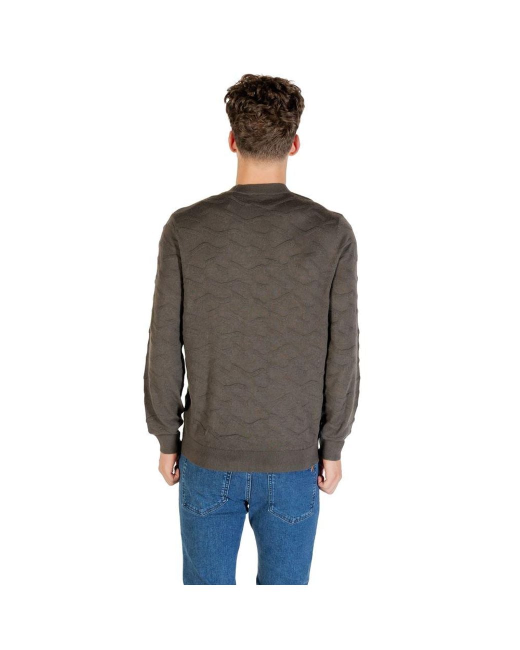 ARMANI EXCHANGE Gray Marabou Sweatshirt Clothing for men