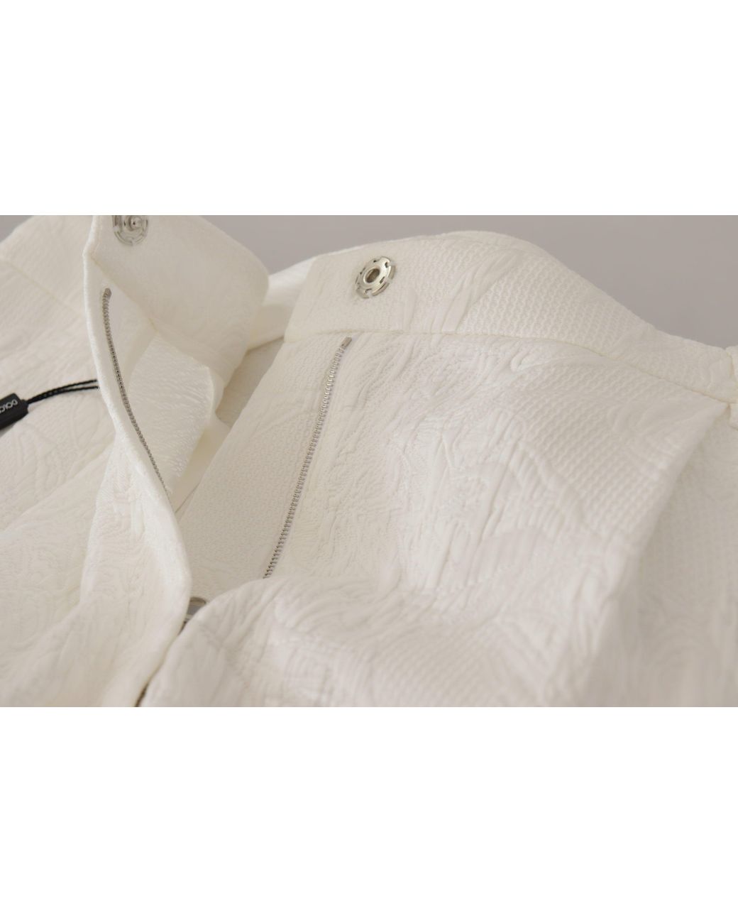 Dolce & Gabbana White High Waist Culotte Cotton Shorts