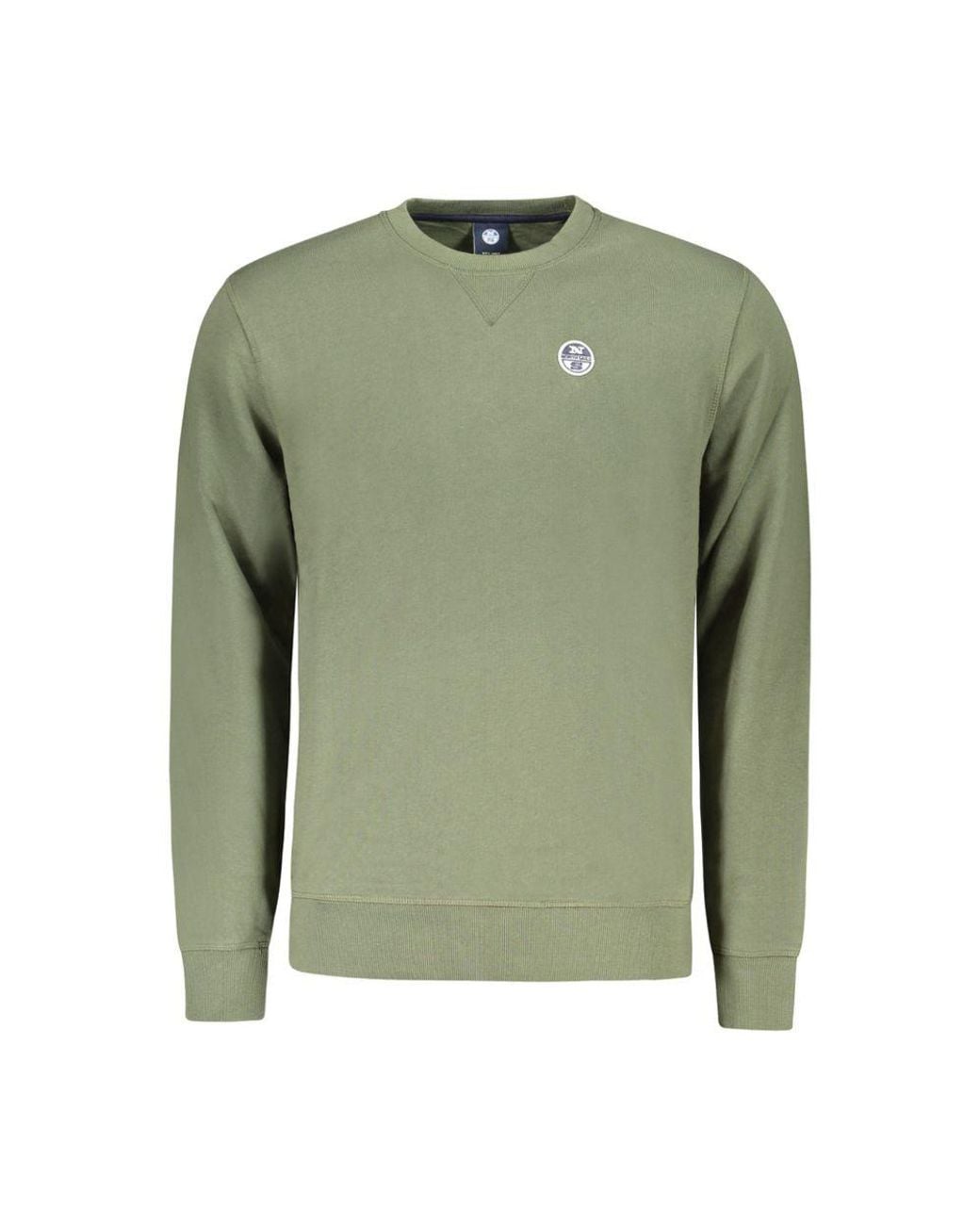 North Sails Green Verde Cotton Men's Sweatshirt for men
