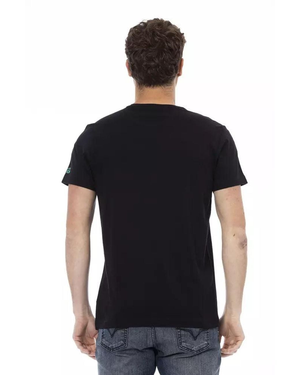 TRUSSARDI ACTION Black Cotton Men T for men