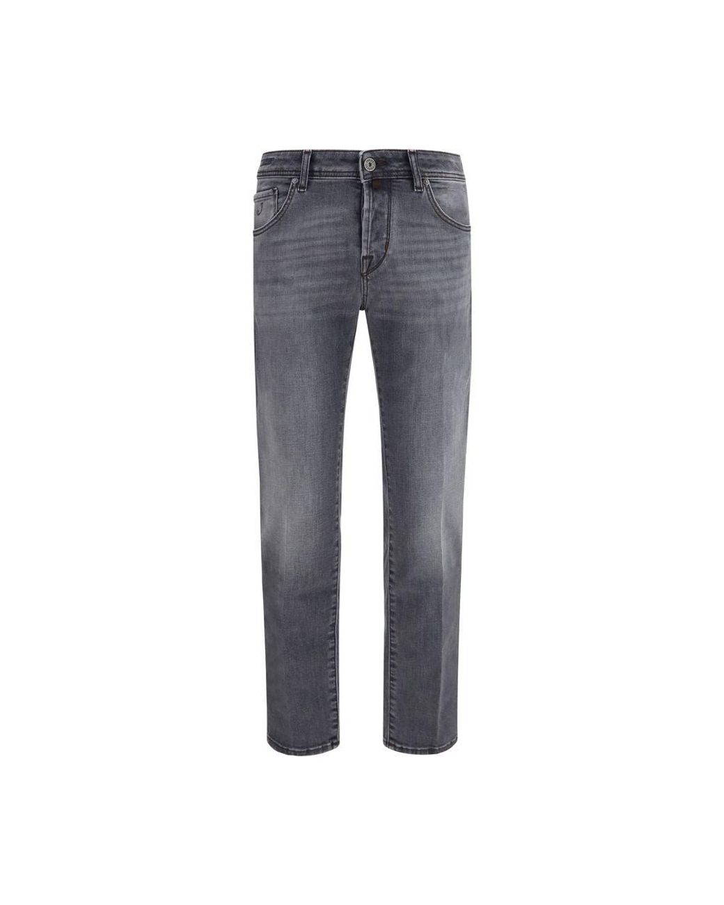 Jacob Cohen Blue Gray Cotton Straight for men