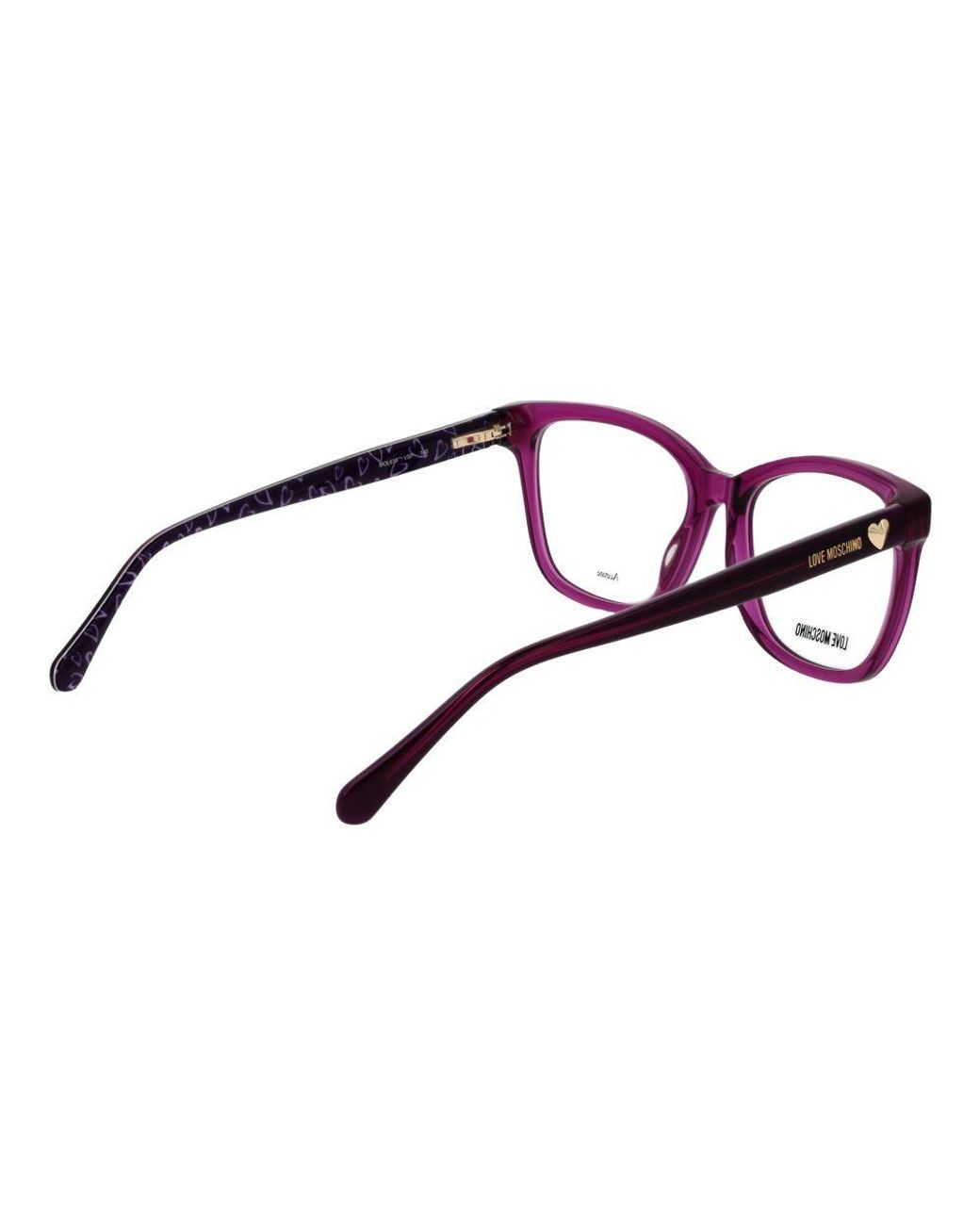Love Moschino Multicolor Purple Acetate Glasses (frames)