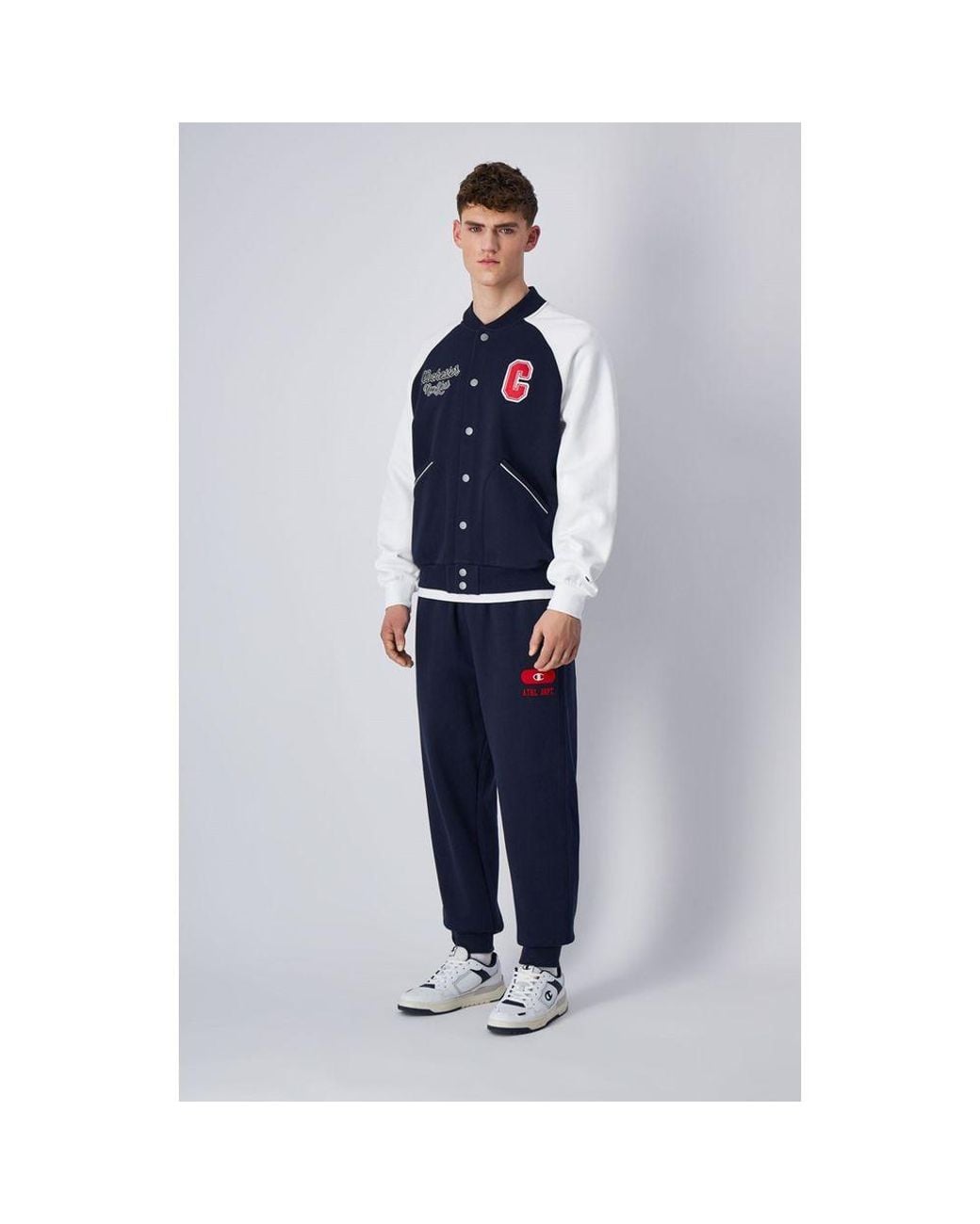 Champion Blue Cotton Joggers (Workout Pants) for men