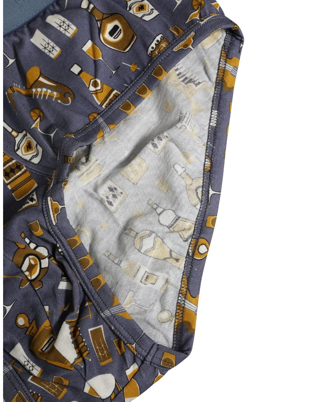 Dolce & Gabbana Gray Jazz Cocktail Brando Brief Underwear for men