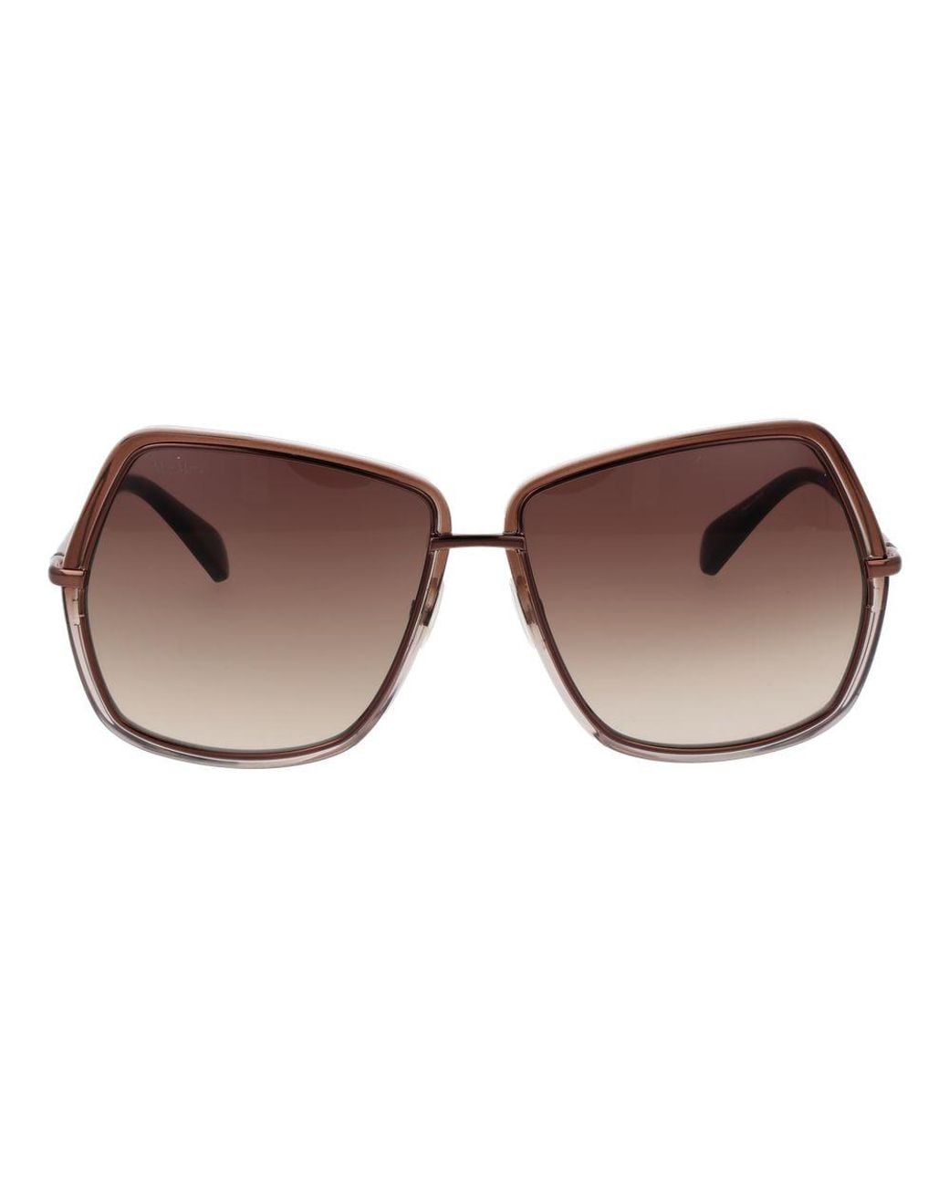 Max Mara Brown Metal Sunglasses