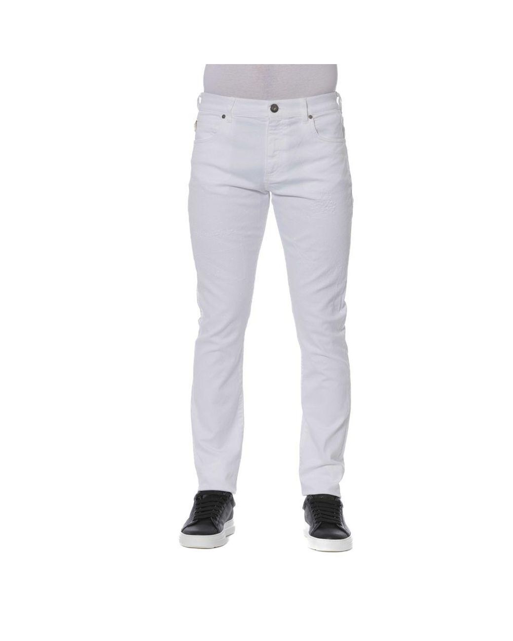 Trussardi Blue Elegant Cotton Blend Jeans for men