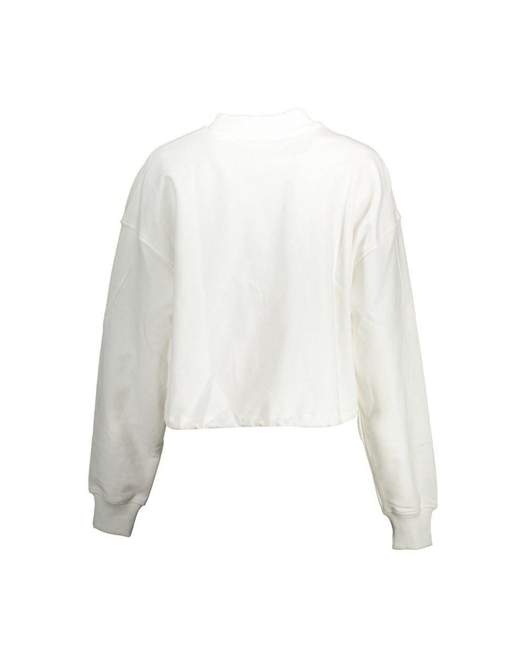Calvin Klein White Bianco Cotton Woman Sweatshirt