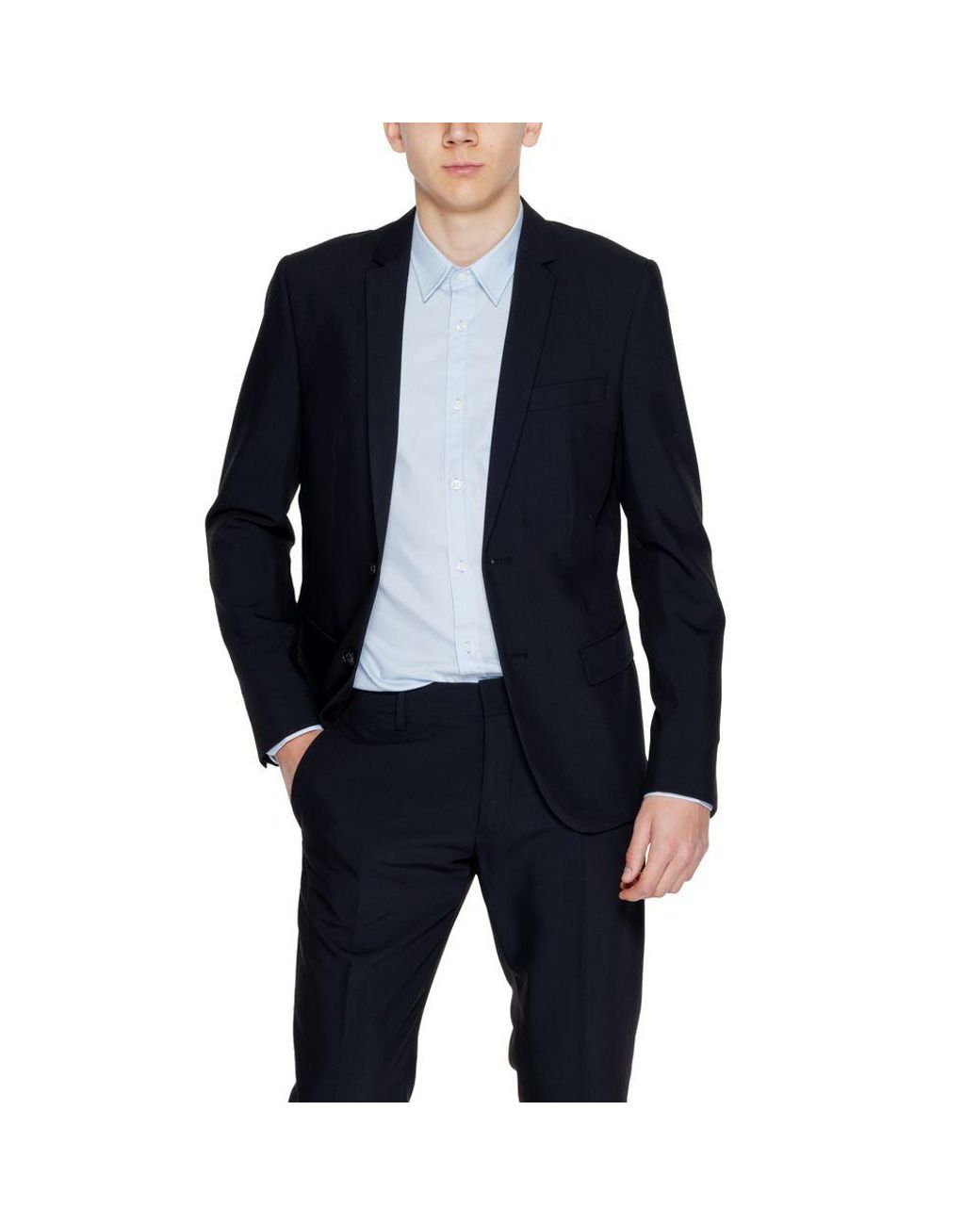 Antony Morato Blue Polyester Blazer for men