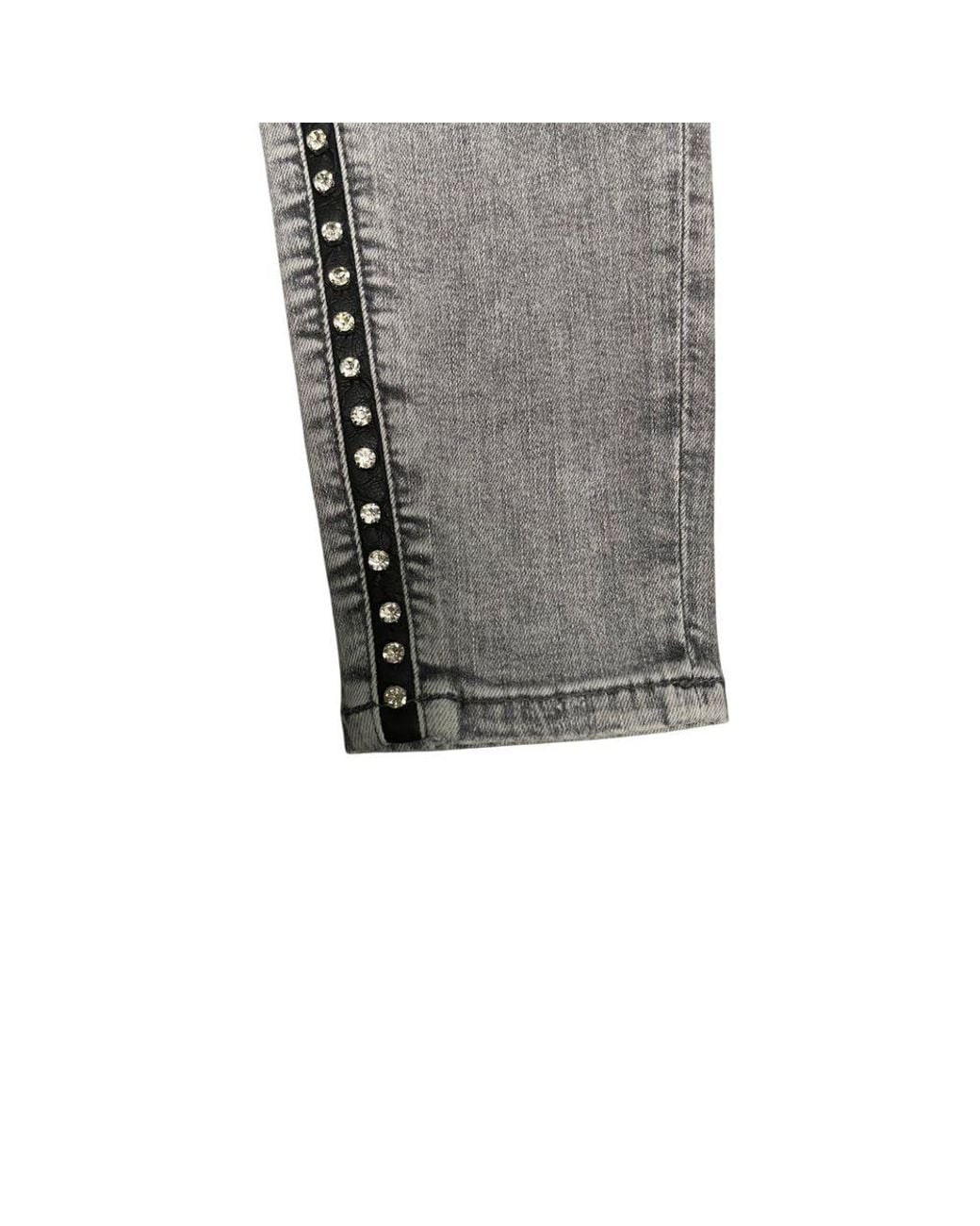 Philipp Plein Gray Grey Cotton Pants