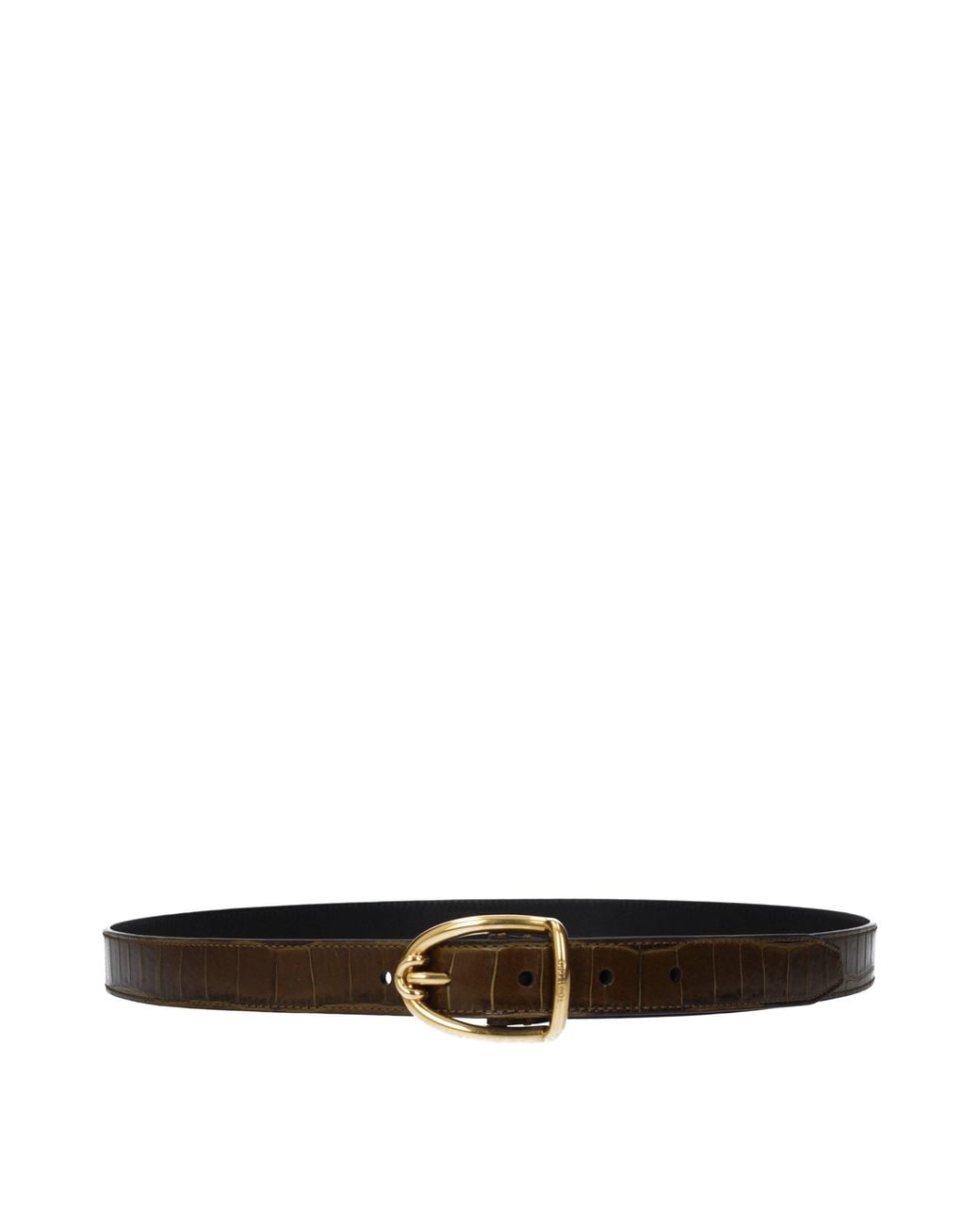 Tom Ford Black Brown Leather Regular Belt for men