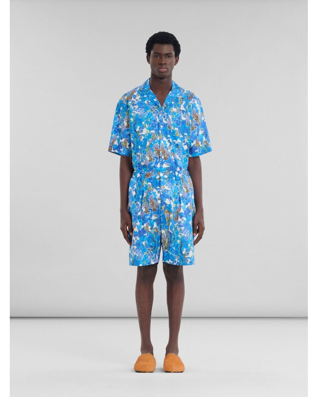 Marni Blue Fibres Shorts