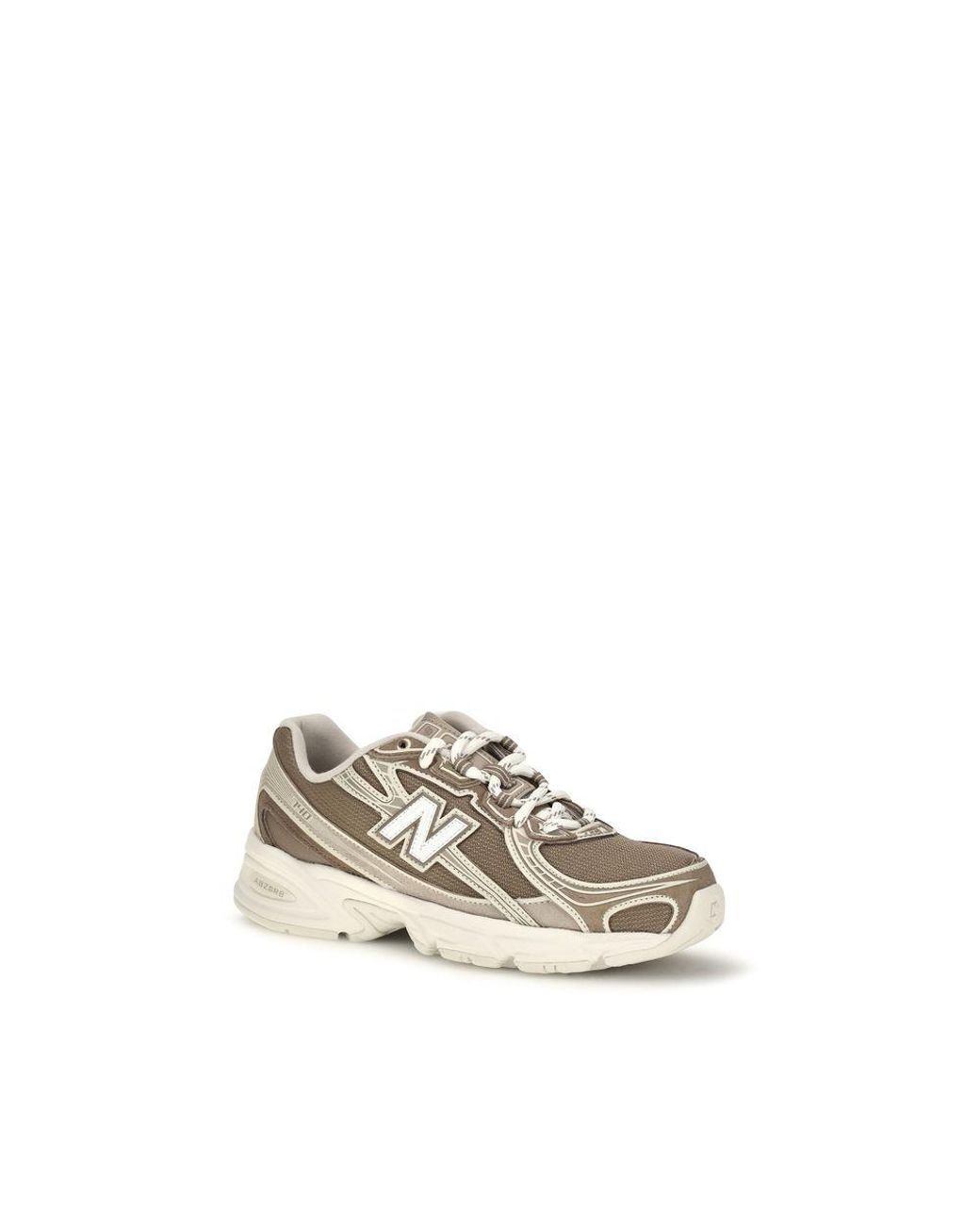 New Balance Natural Beige Fabric Athletic Sneakers
