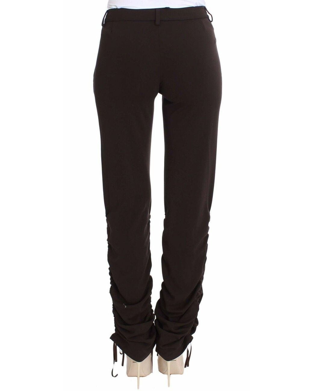Ermanno Scervino Black Chic Casual Trousers For Sophisticated Style