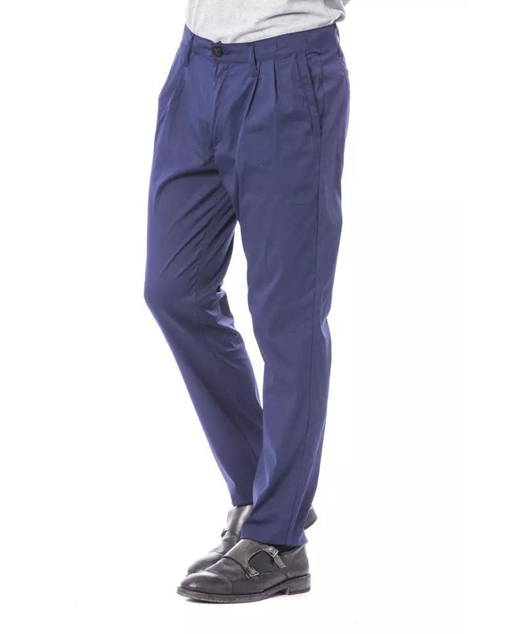 Verri Blue Elegant Slim Fit Chino Pants for men
