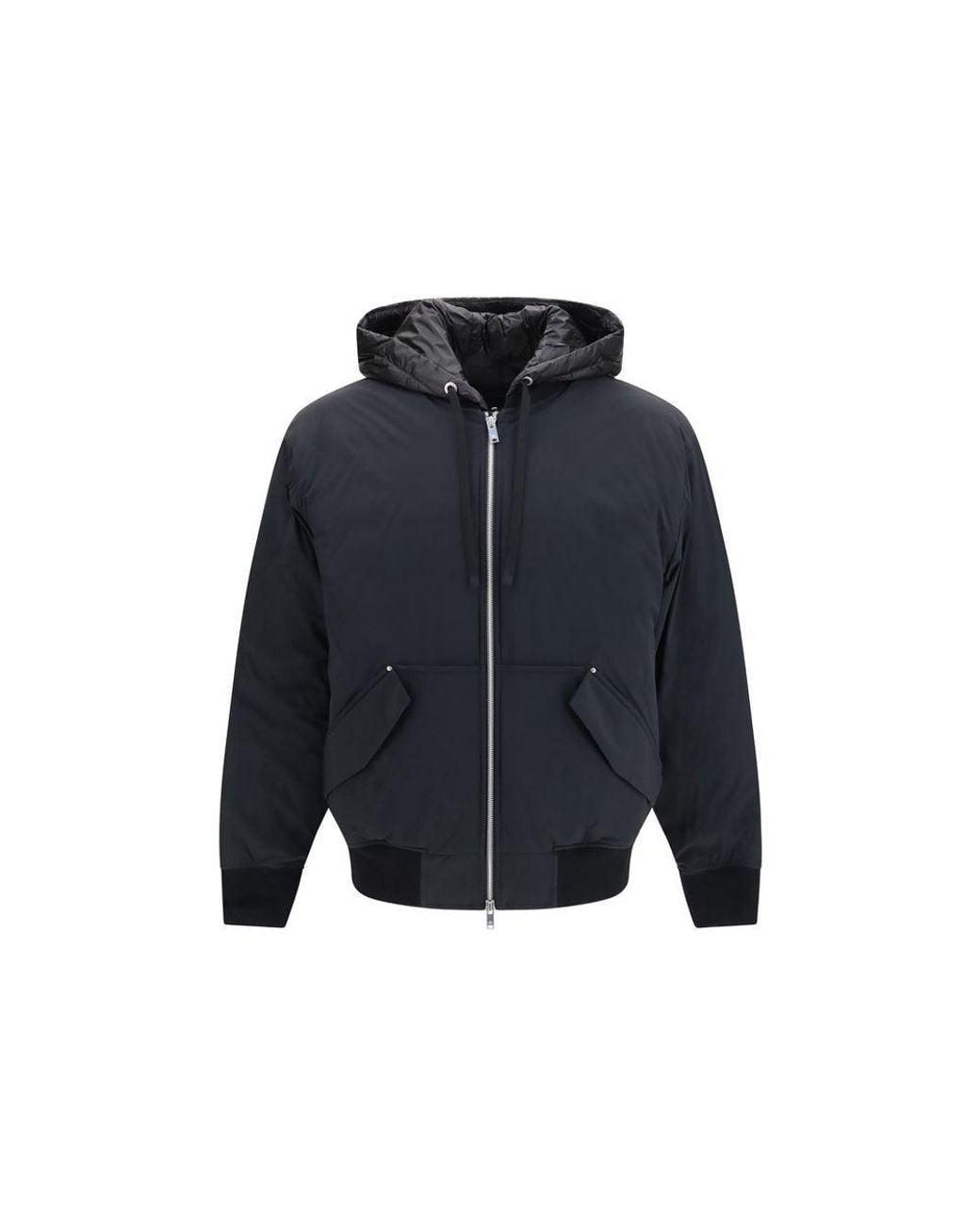 Moose Knuckles Blue Black Nylon Full for men