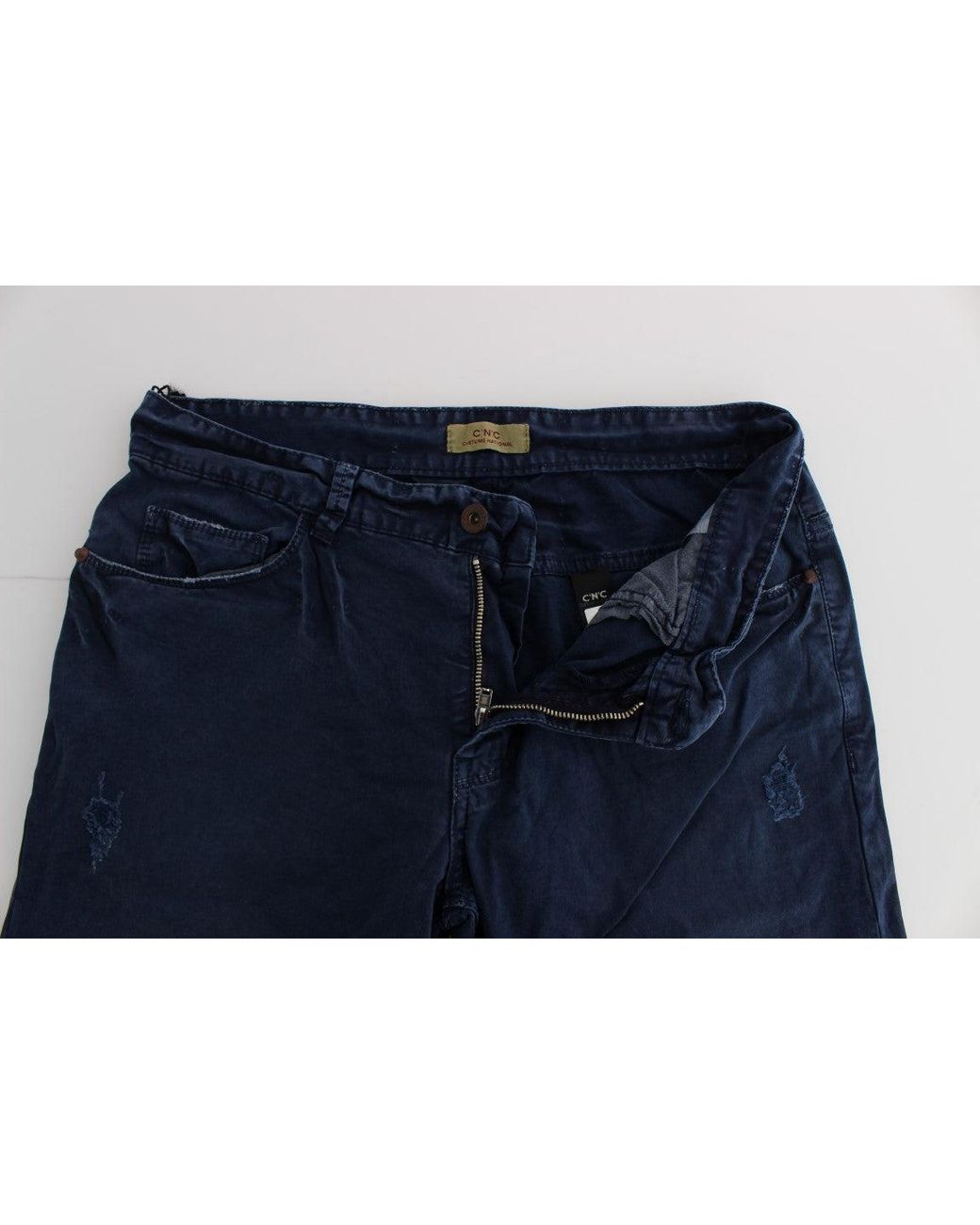 CoSTUME NATIONAL Blue Cotton Blend Denim Jeans