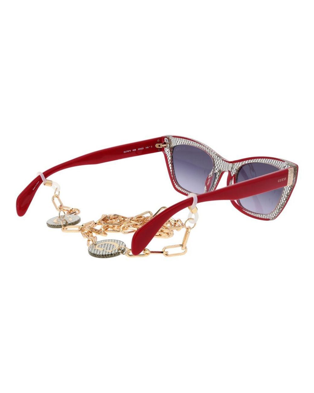 Guess Red Plastic Sunglasses for men