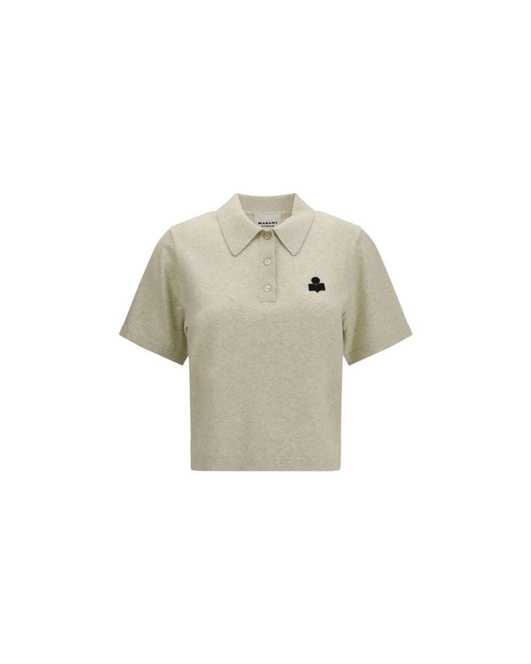 Isabel Marant Natural Cotton Polo Shirt