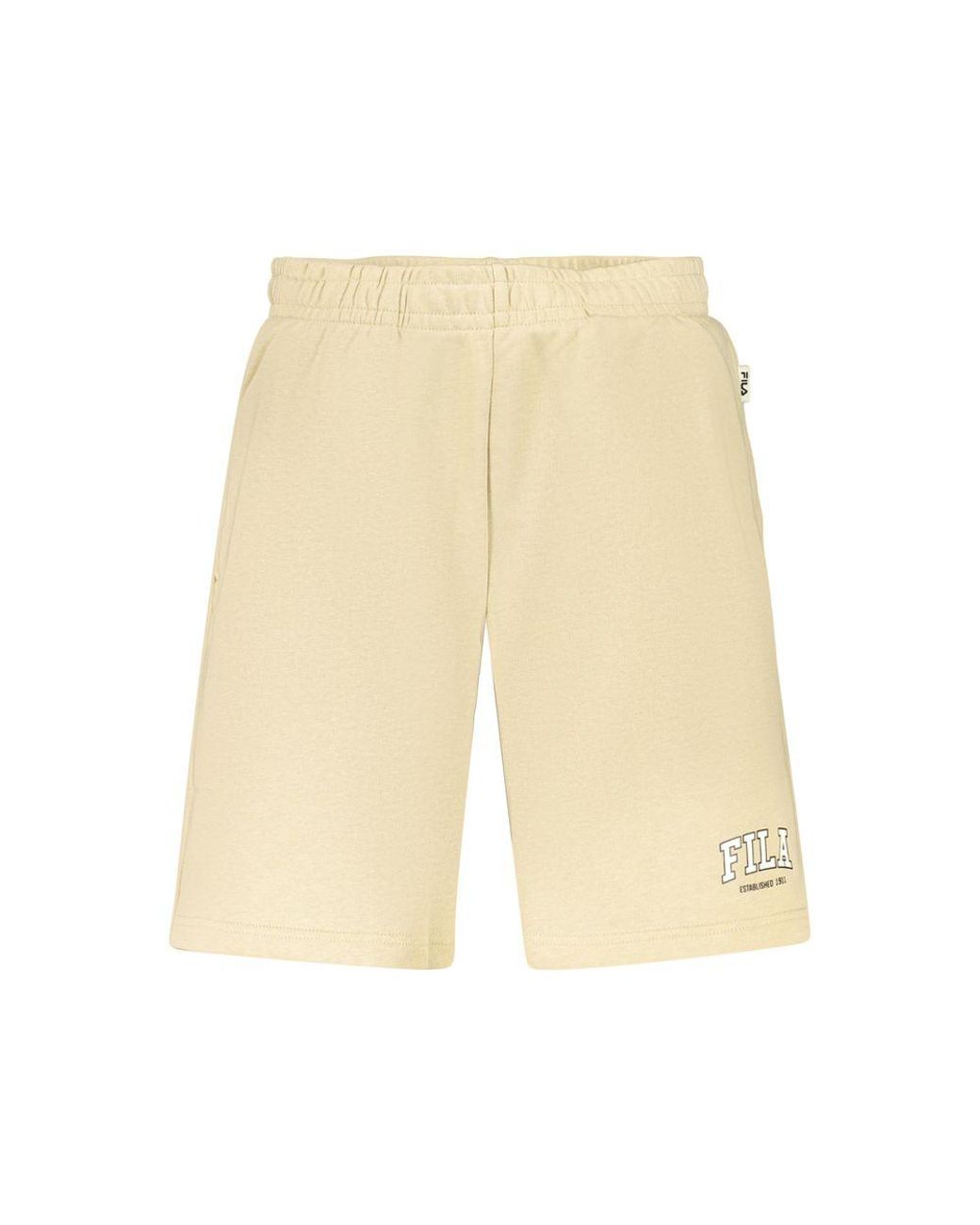 Fila Natural Beige Cotton Mens Short for men