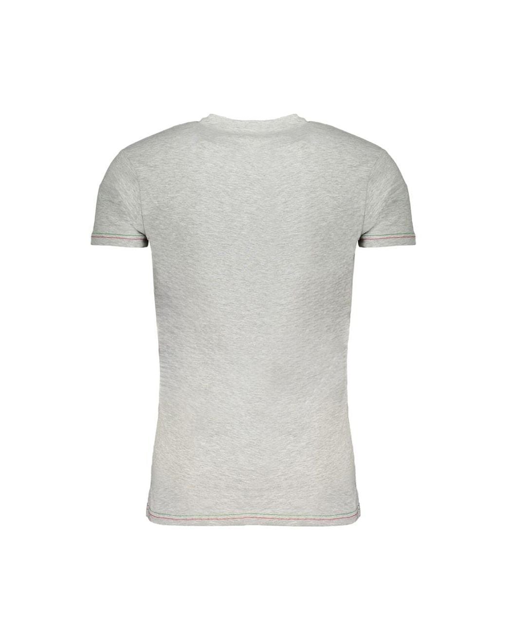 Aeronautica Militare Gray Cotton T-Shirt for men