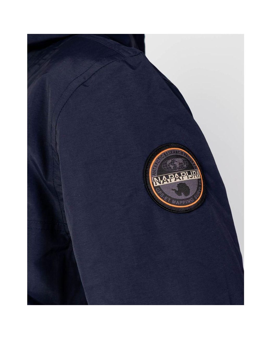 Napapijri Blue Polyester Shell Jacket for men