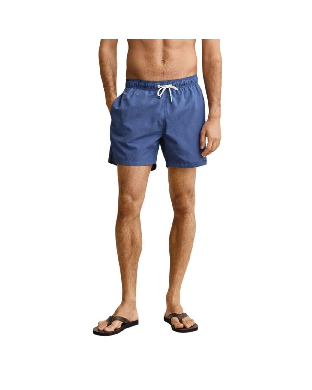 Gant Blue Recycled Polyamide Swim Shorts for men