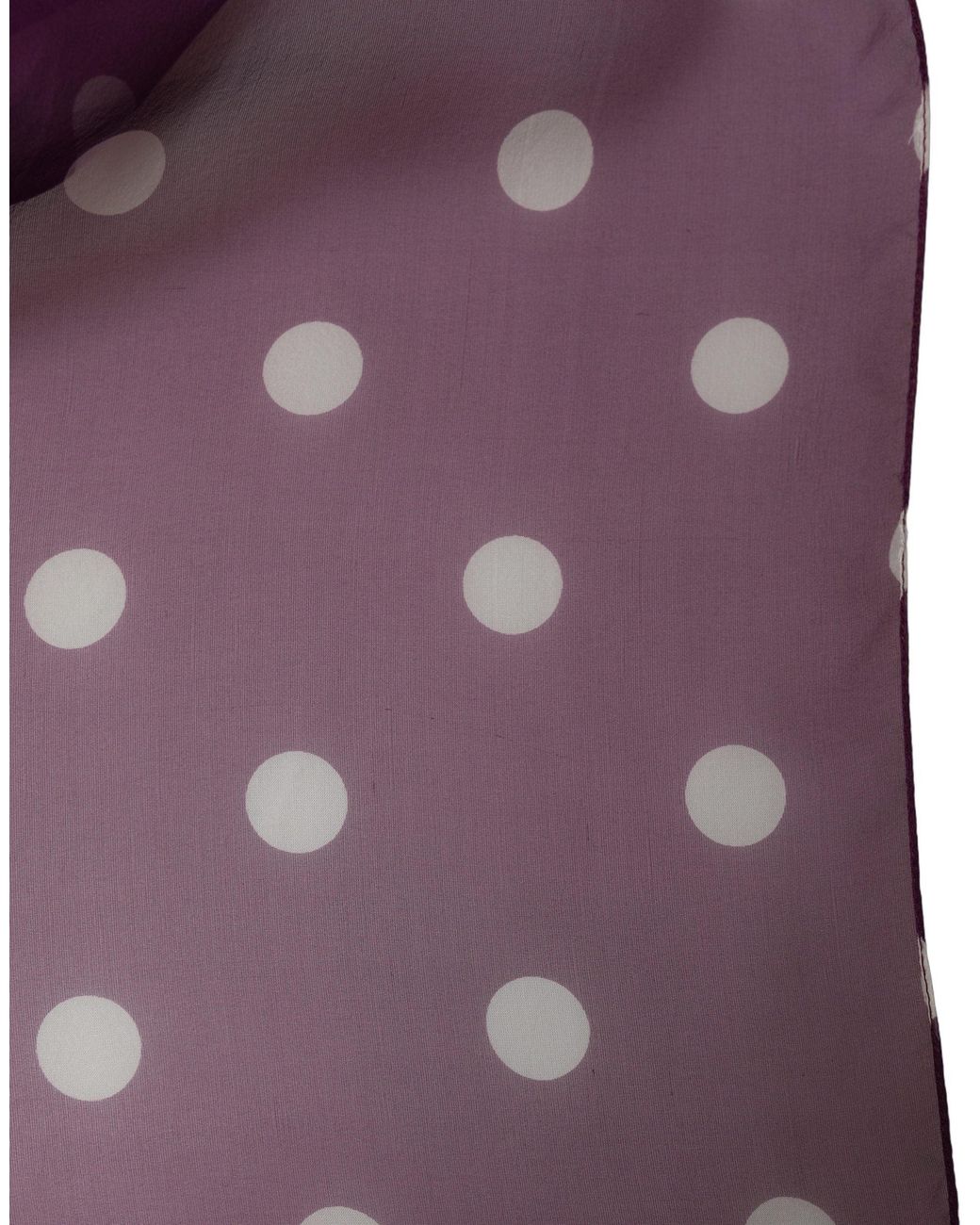 Dolce & Gabbana Purple White Polka Dot Square Foulard Scarf