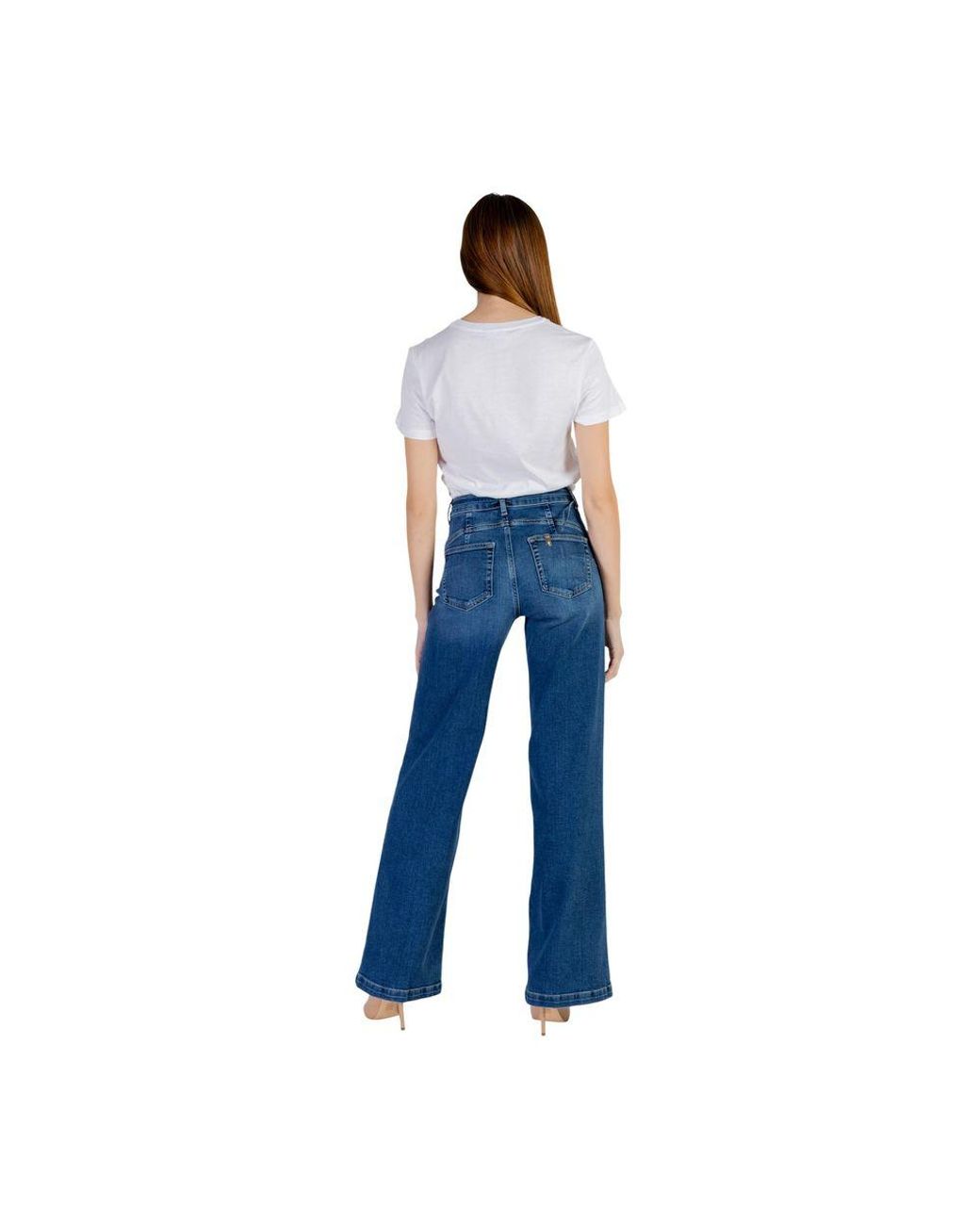 Liu Jo Blue Cotton Bootcut Jeans