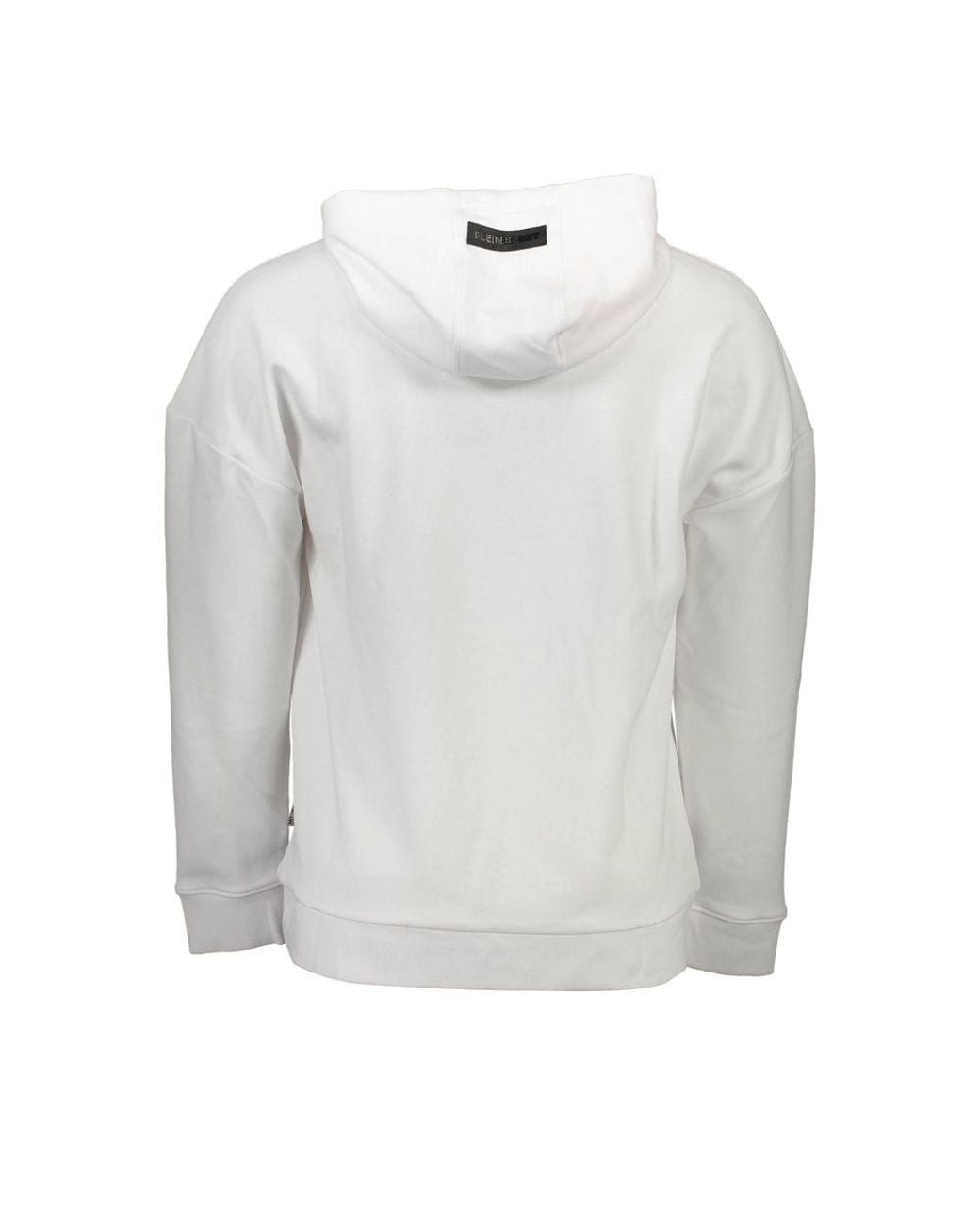 Philipp Plein Blue Cotton Hooded Sweatshirt for men