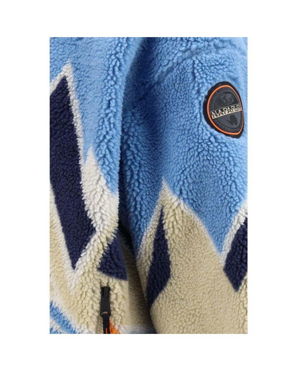 Napapijri Blue Recycled Polyester Shell Jacket for men