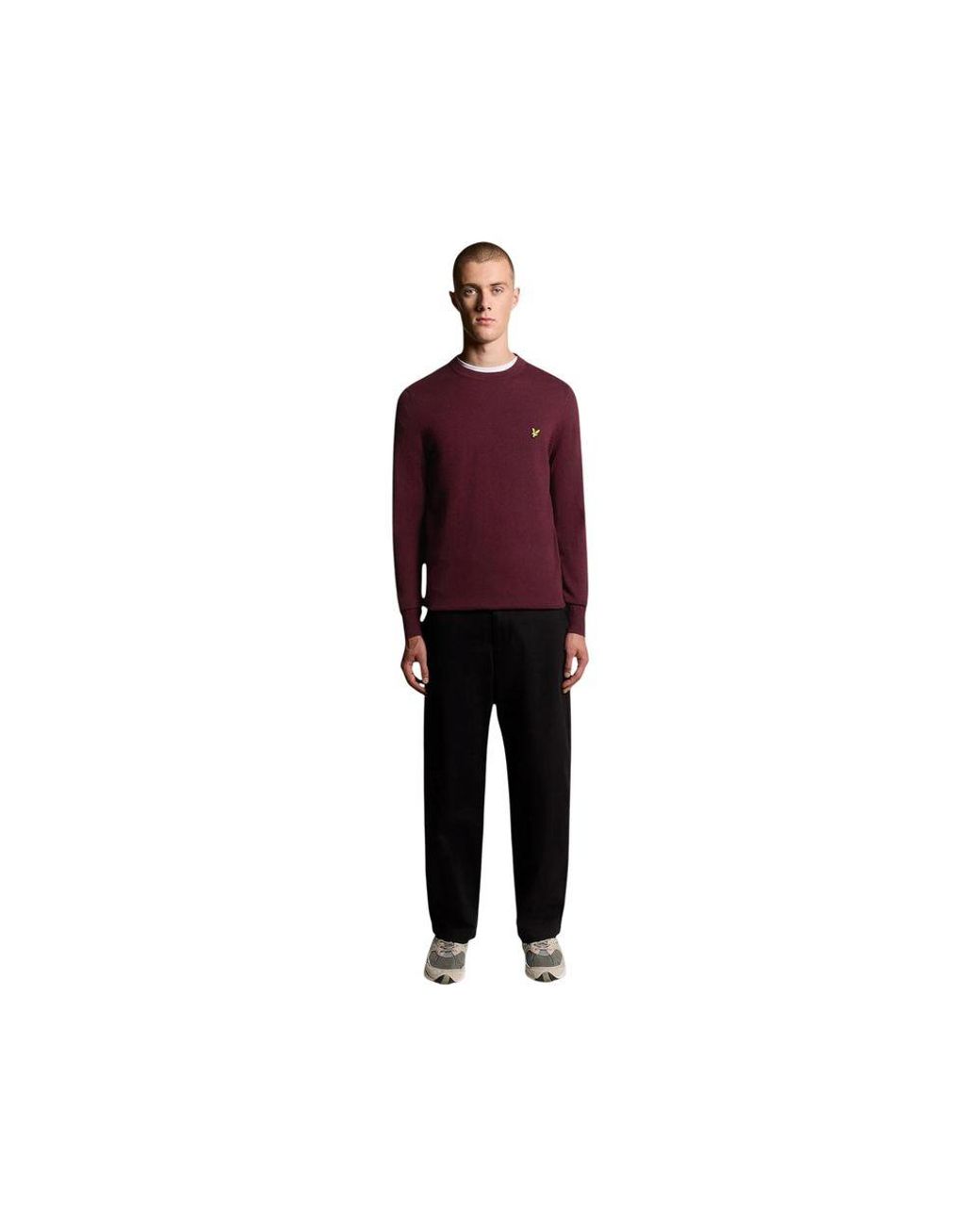 Lyle & Scott Purple Bordeaux Cotton Sweatshirt for men