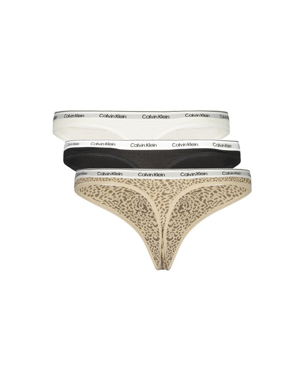 Calvin Klein White Black Cotton Intimo