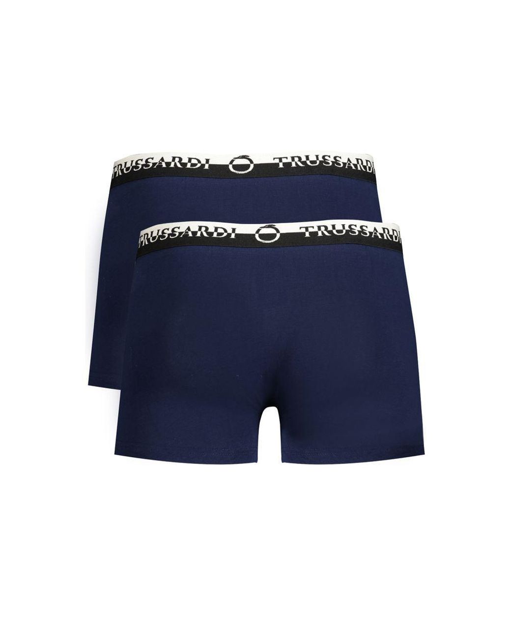 Trussardi Blue Blu Cotton Boxer for men
