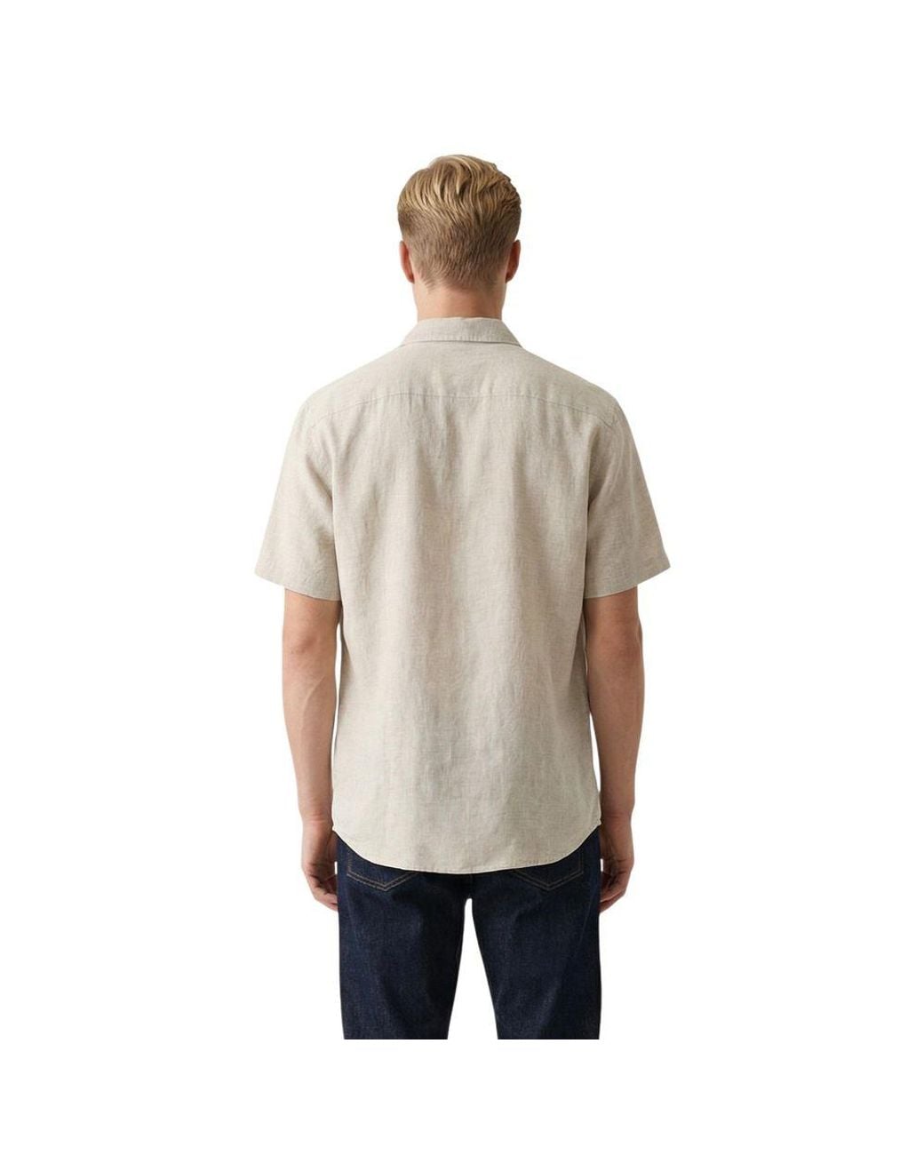 Gianni Lupo Gray Linen Shortsleeve Shirt for men