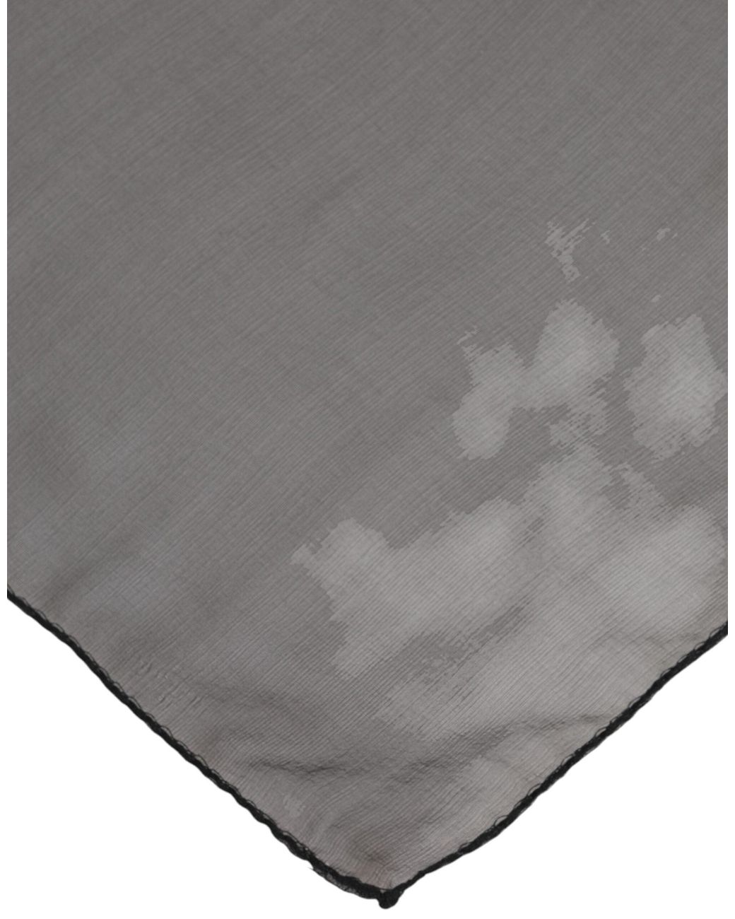 Dolce & Gabbana Gray Silk Square Foulard Scarf