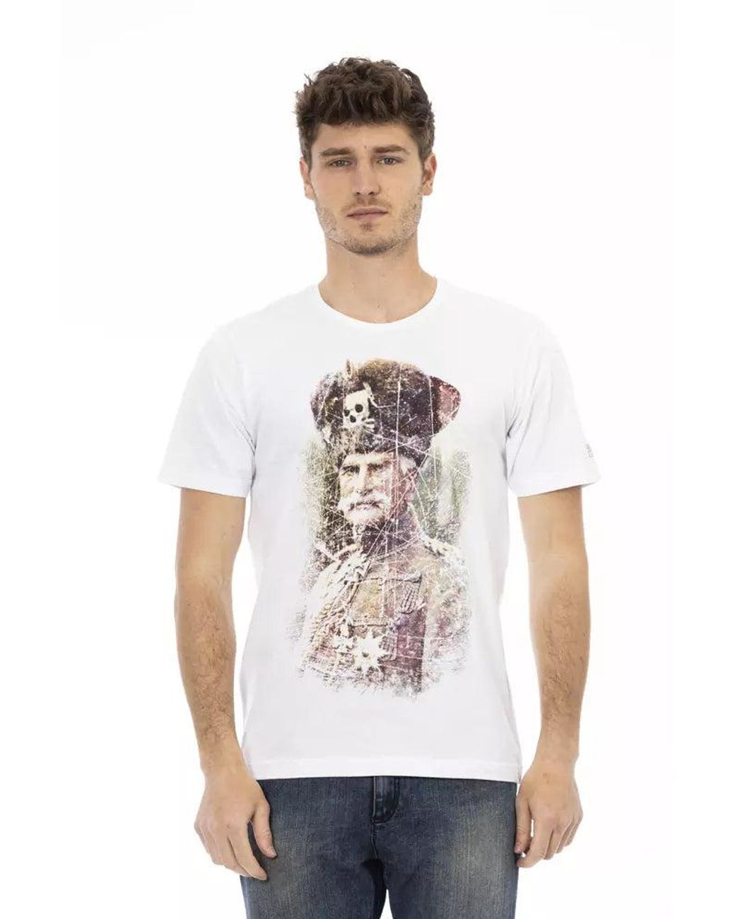 TRUSSARDI ACTION White Cotton Men's T for men