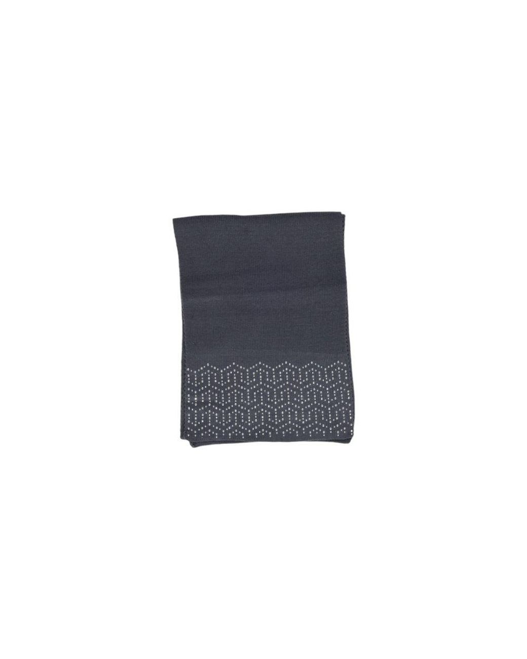Pieces Blue Gray Polyester Scarf