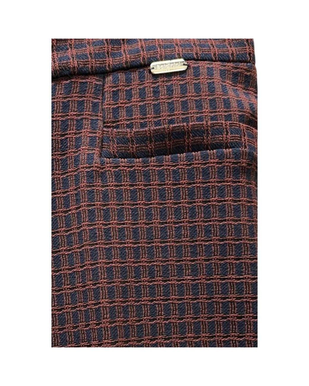 Baldinini Purple Red Polyester Pant