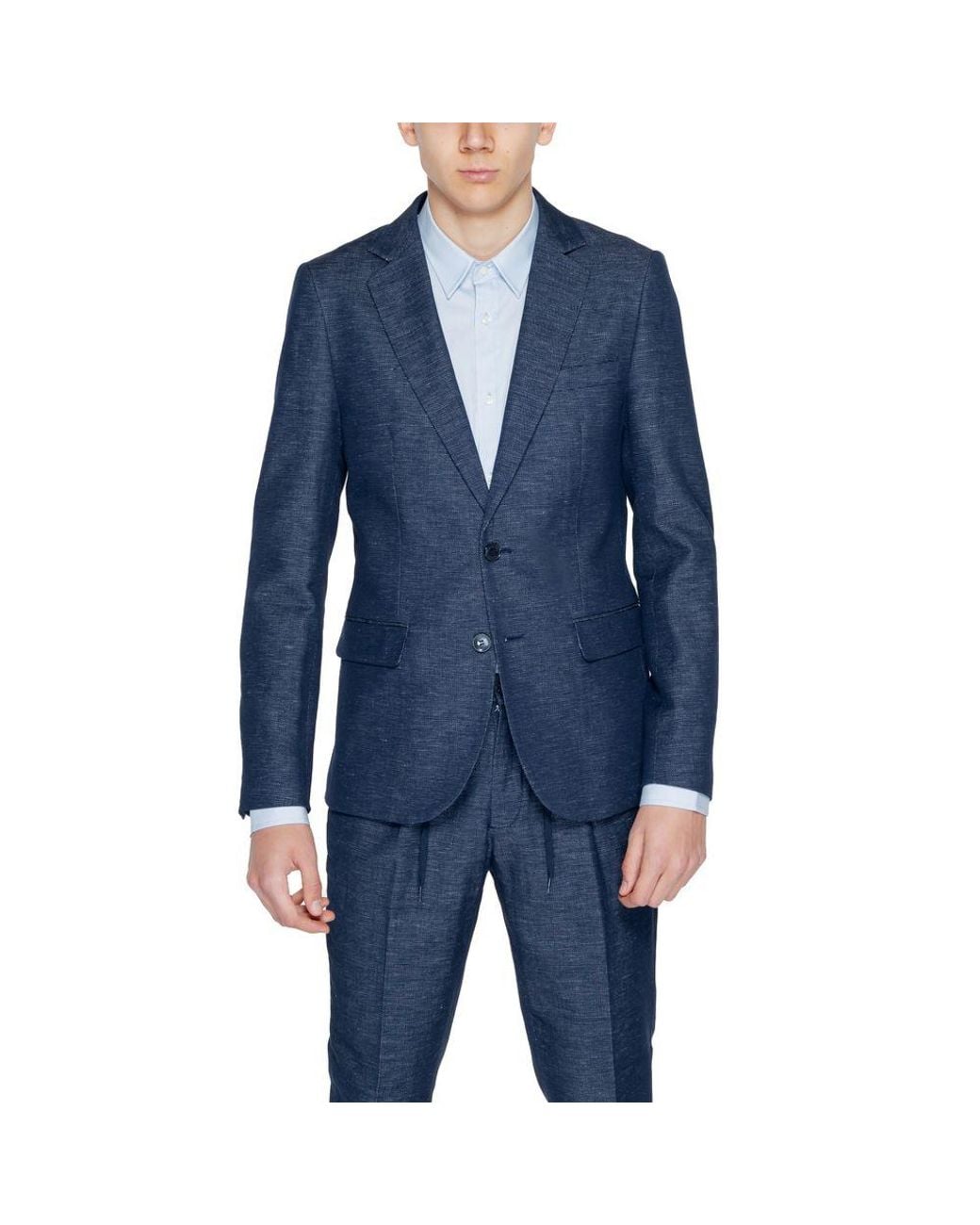 Antony Morato Blue Cotton Blazer for men
