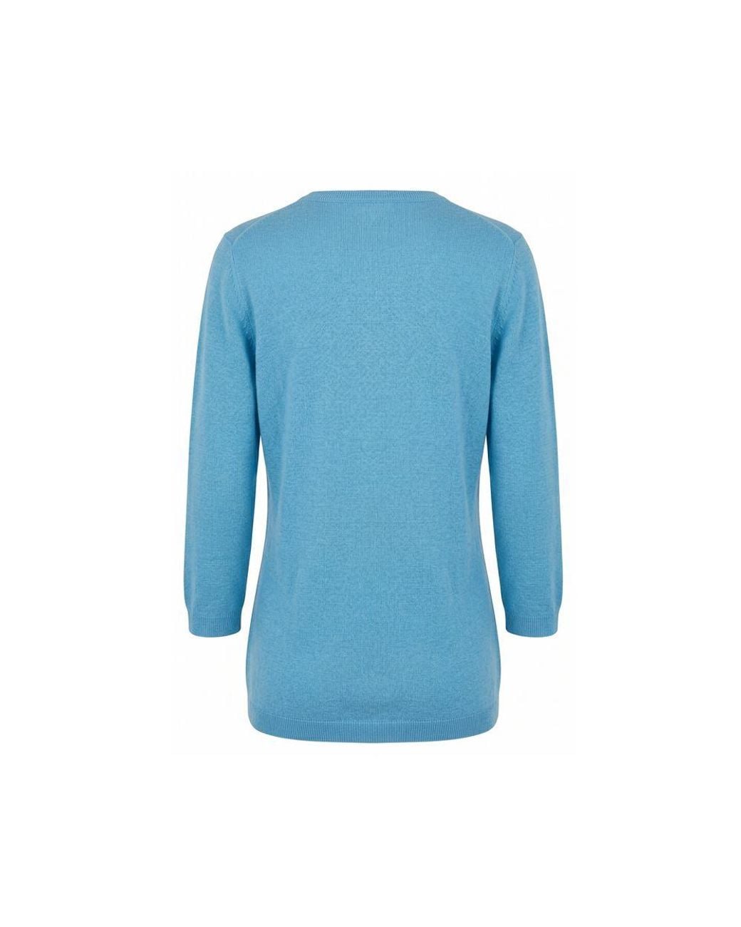 Malo Blue Silk Sweater