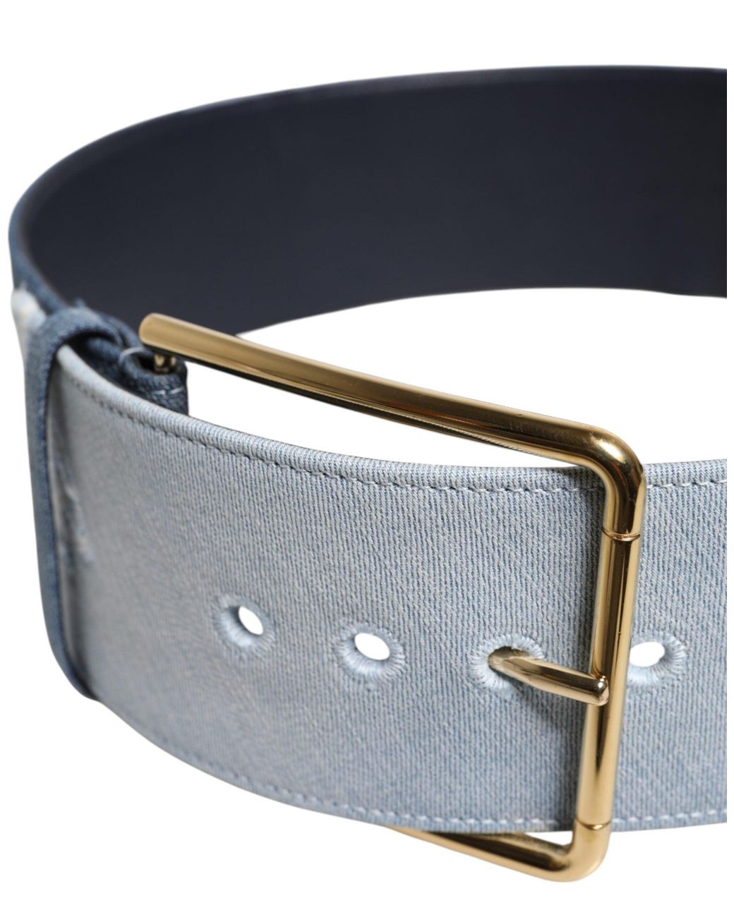 Dolce & Gabbana Blue Denim Belt Buckle