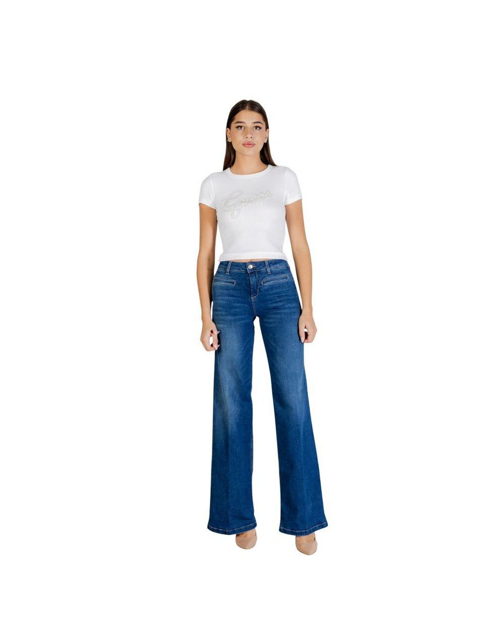 Liu Jo Blue Cotton Bootcut Jeans